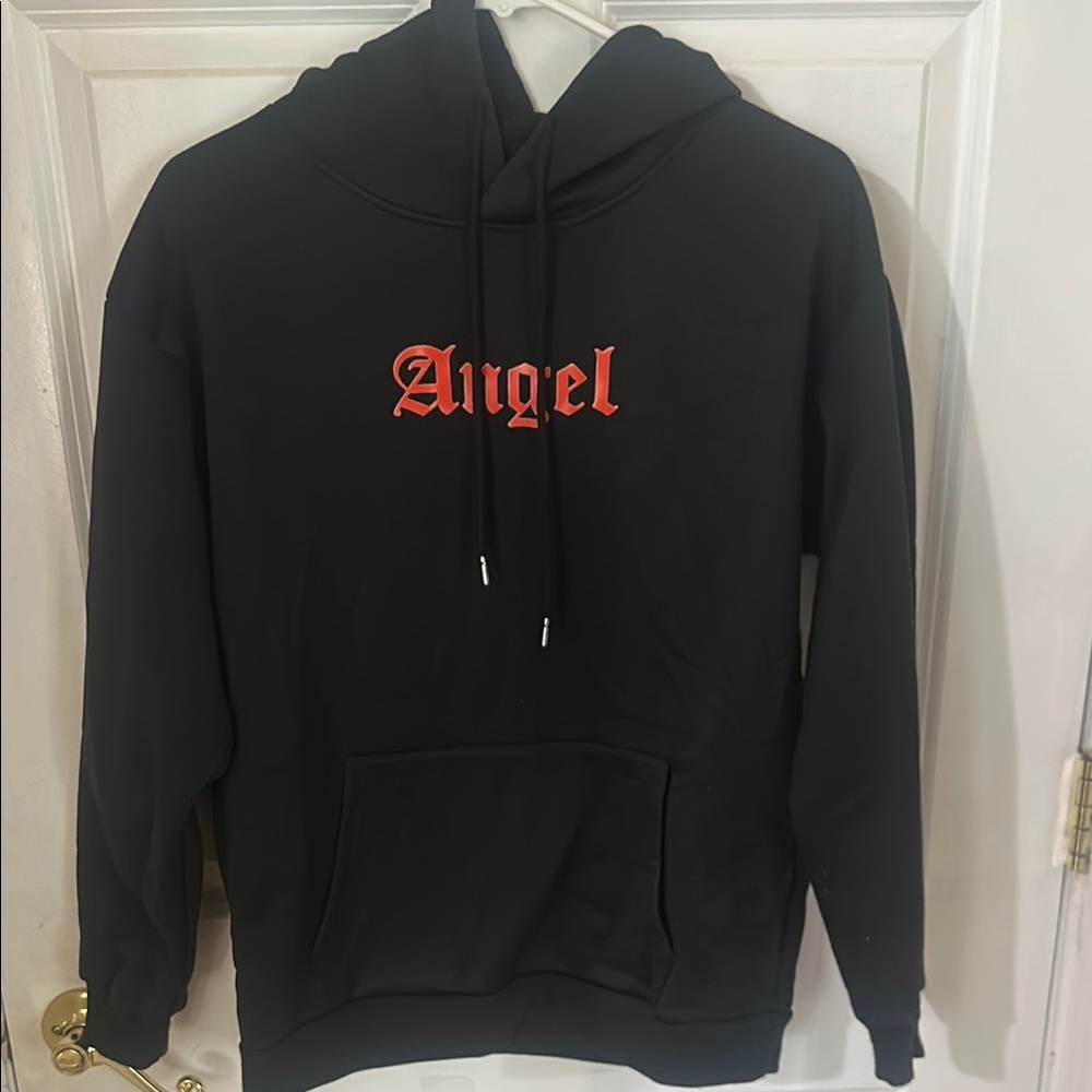 SHEIN Black and Red Angel Sweater